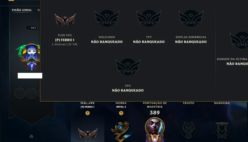 Unranked com 115 Champs e 132 Skins ( MAIN JG )