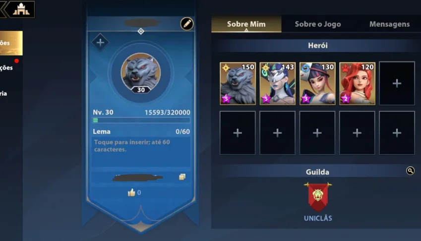 Conta no Infinite Magicraid