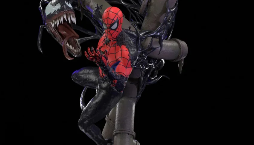 Spiderman vs Venom 3D STL