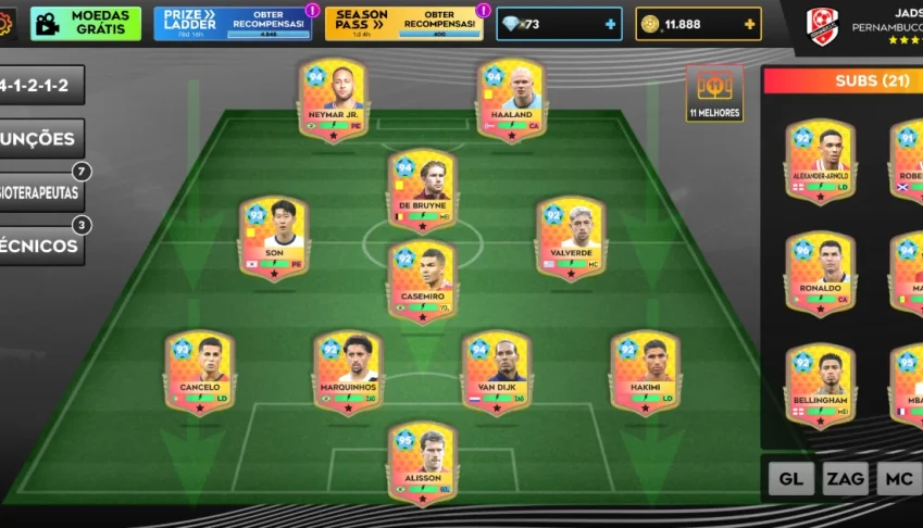 Conta com jogadores quase todos Full