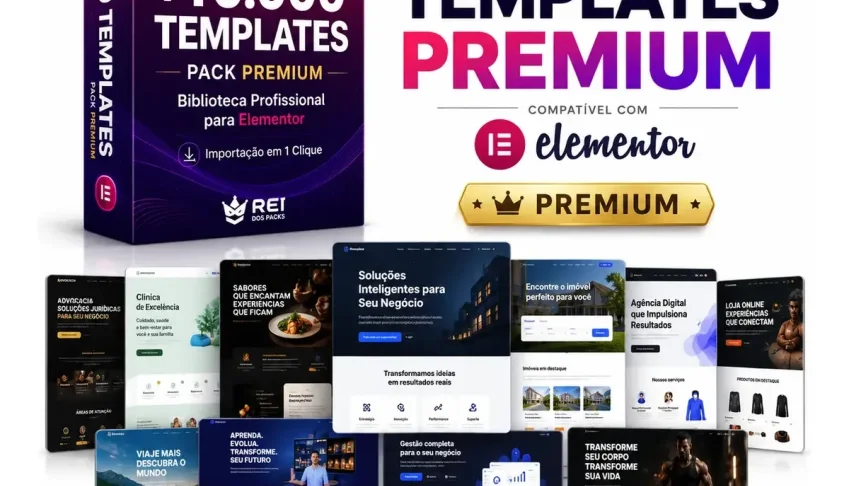 Pack 10 Mil Templates- Wordpress + Elementor - Atualizado