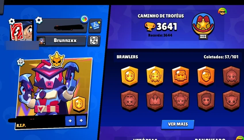 Conta de Brawl Stars Muito Rara