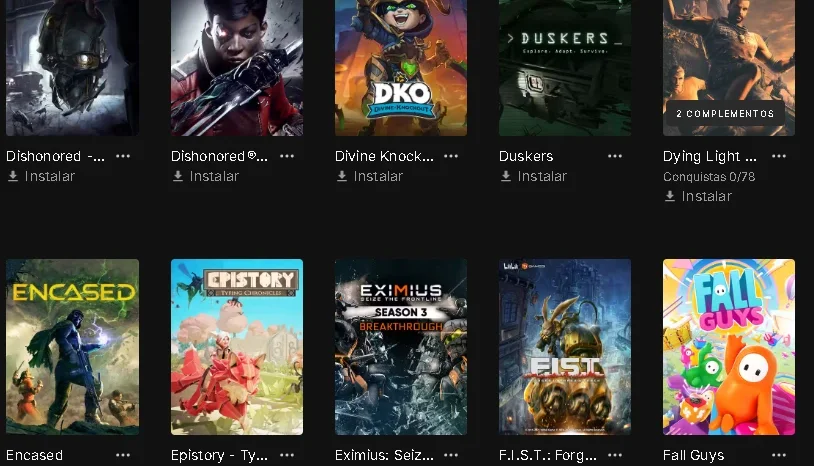 Vendo Conta Epic games
