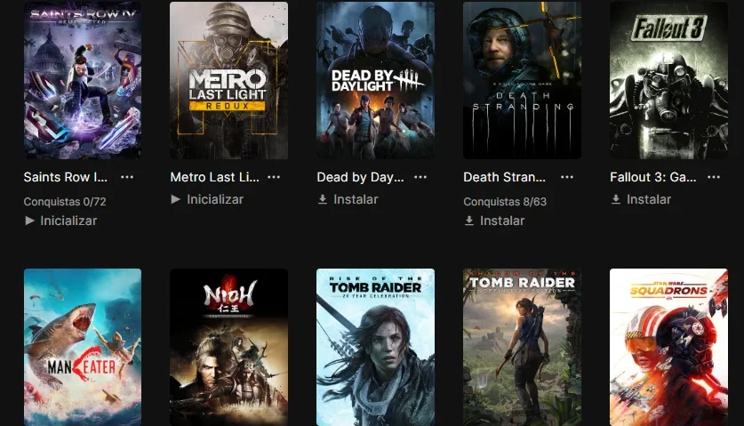 Conta epic games mais de 70 jogos pagos 