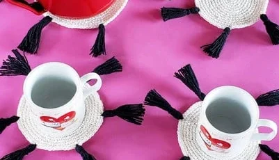 Kit Cafézinho em Crochê (4 Peças)