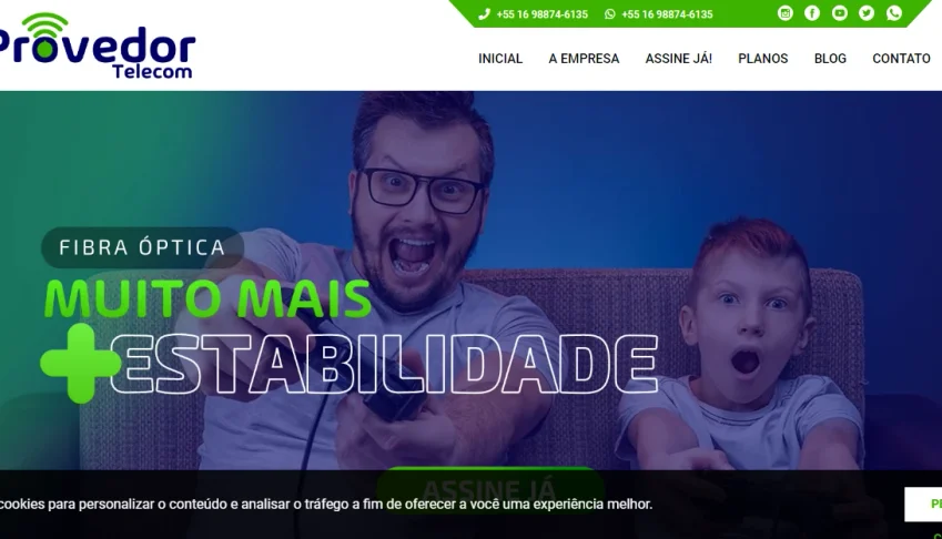 Site Pronto Para Provedor de Internet em PHP - Modelo 2
