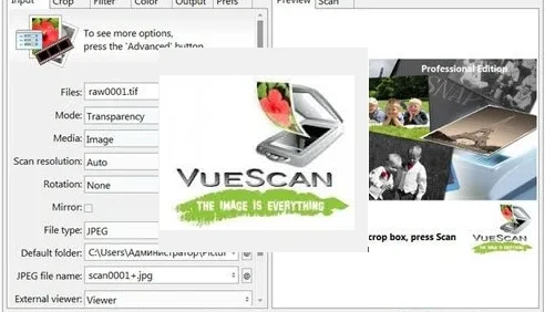 VueScan Pro  Digitalização de imagens de alta qualidade
