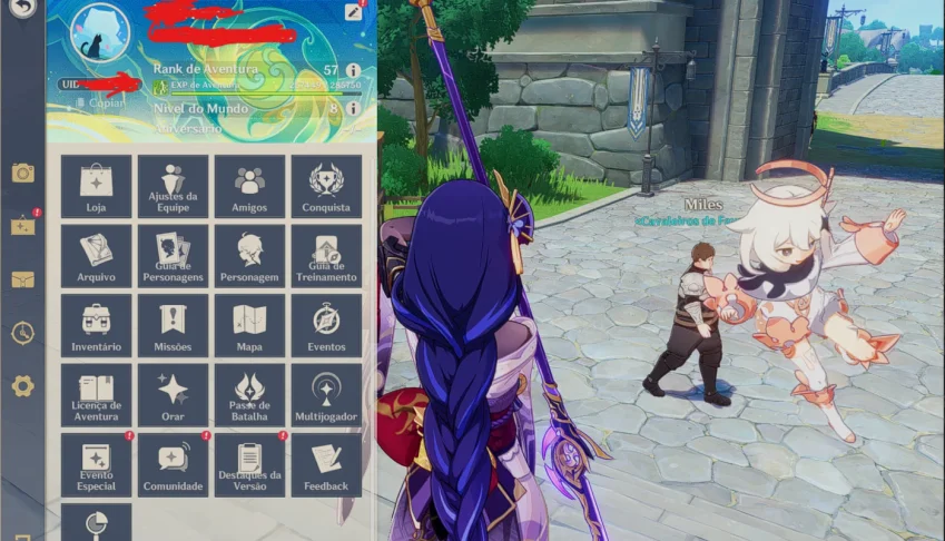 Conta Genshin Impact - AR 57 - Personagens META