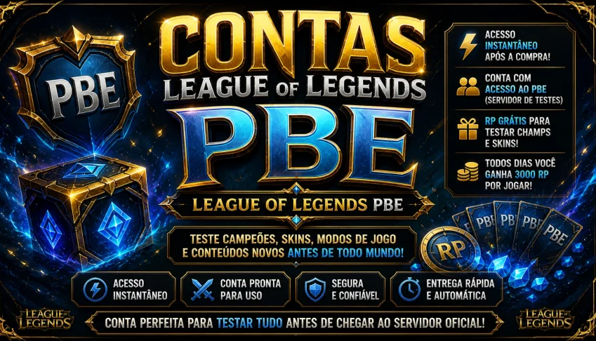 Contas League of Legends PBE FULL ACESSO