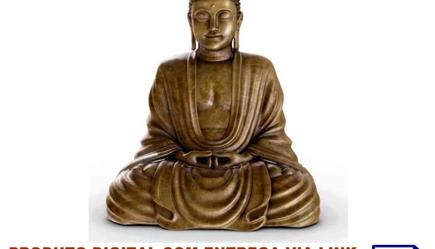 STL Para Impressão 3D - Estátua de Buda Sentado