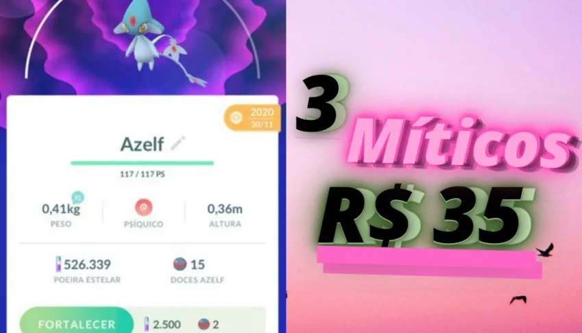 Azelf, 3 Por 35R$ Pokémon Go