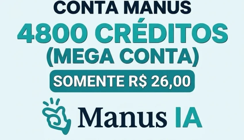 Manus IA - 4800 créditos CONTA