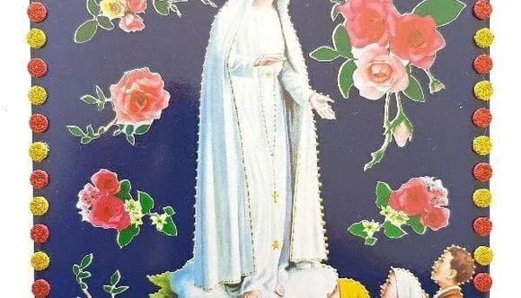 Quadrinho de Azulejo "N. S. de Fátima"