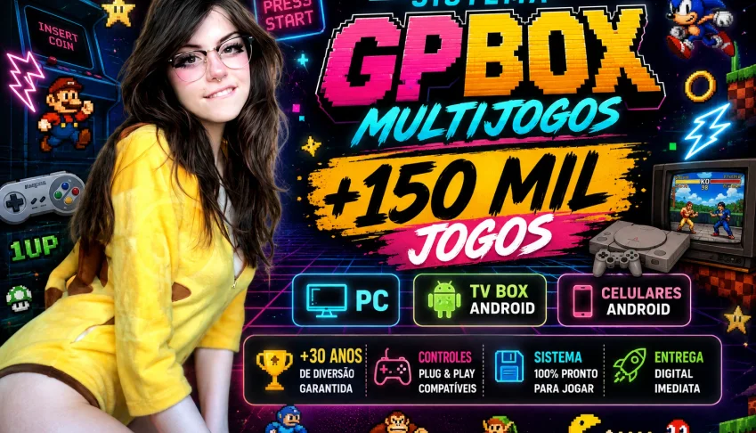 🕹️ Sistema Gpbox Multijogos • +150 Mil Jogos