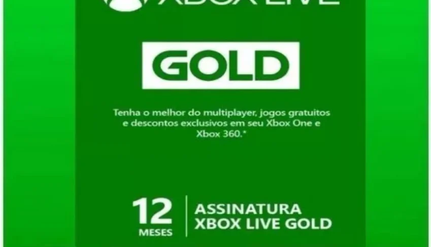 Xbox live Gold 12 meses Xbox 360/Xbox one cartão 25 digitos