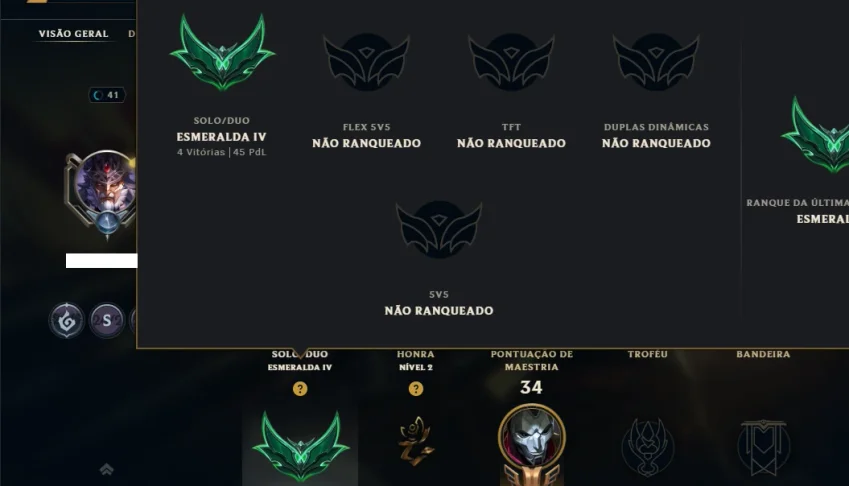 Esmeralda 4 com 40 Champs e 35 Skins