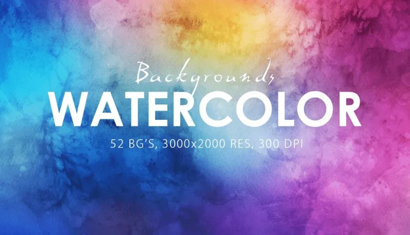 Pacote de fundos e texturas em aquarela