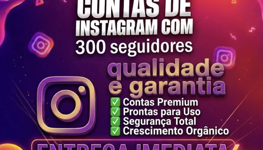 Conta Instagram 300 Seguidores | Sem Bloqueios | Garantia