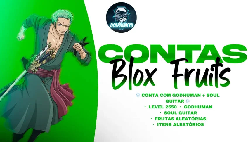 Contas Bloxfruit ❄️ Conta Com Godhuman + Soul Guitar  ❄️