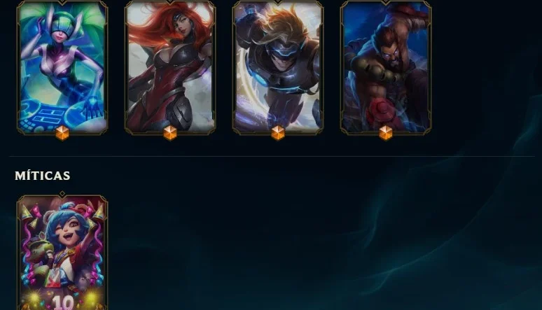 Conta de League of Legends 547 Skins