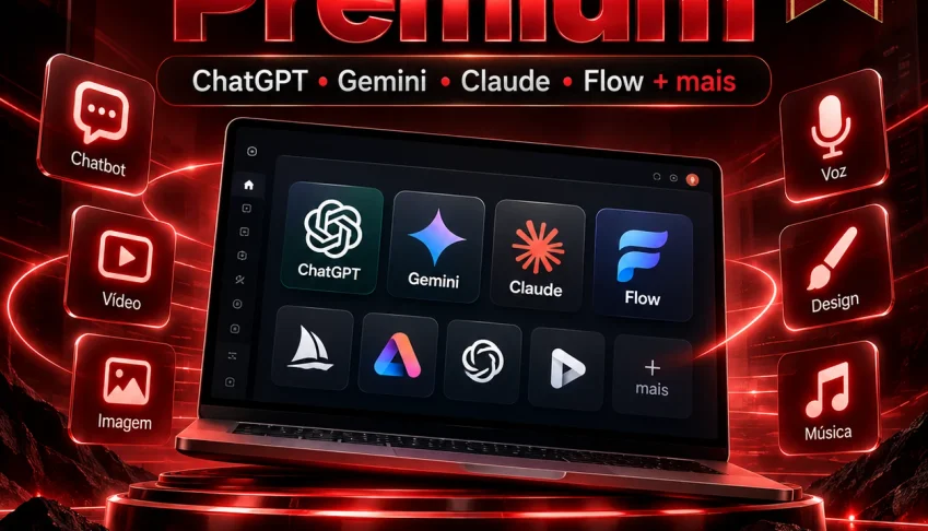 Várias IAs Premium | ChatGPT, Gemini, Claude, Veo3 30D