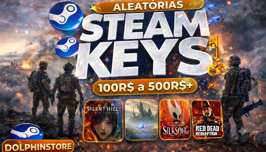🔑[R$100,00 a R$500,00+] 🎮 Steam Key Aleatória