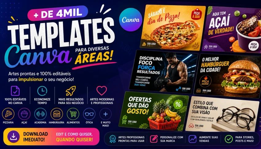 Pack 4 Mil Templates Canva
