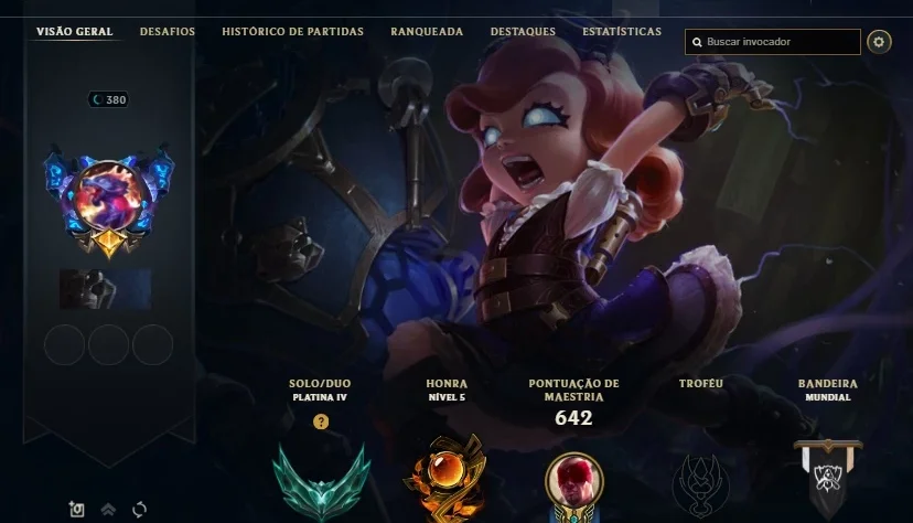 CONTA PLATINA 4 - VÁRIAS SKINS
