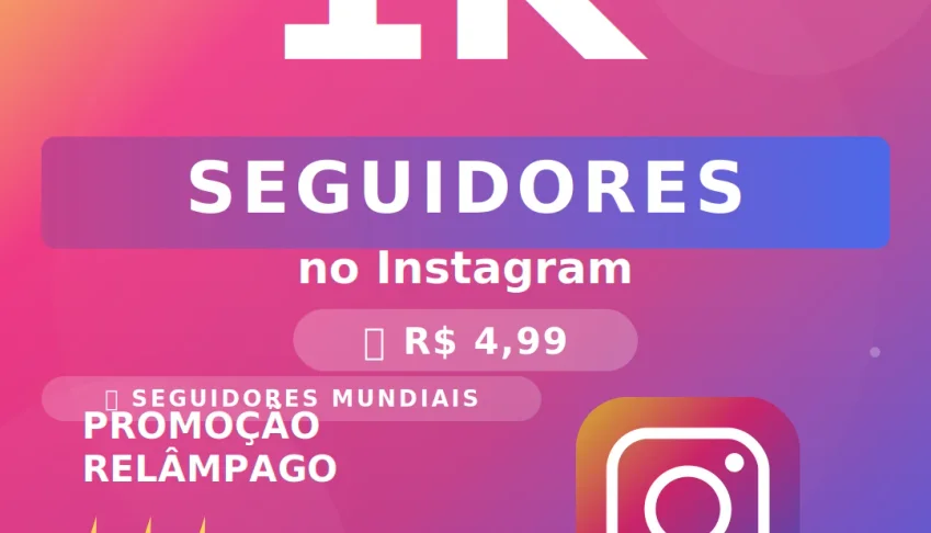 🚀 1.000 Seguidores no Instagram por apenas R$4,99! 🏆
