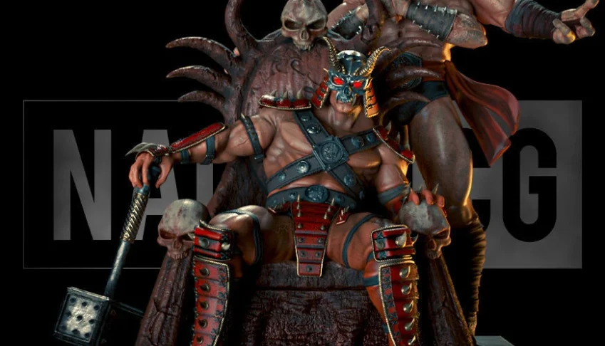 Shao Kahn and Goro Motal Kombat 3D STL
