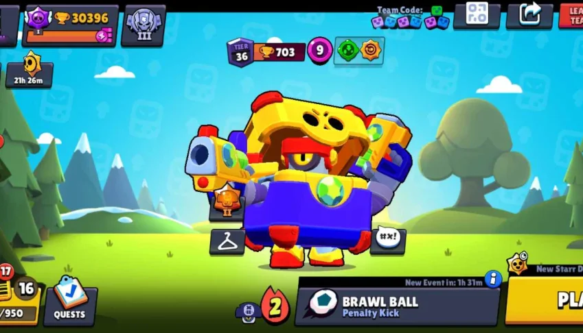 Conta Brawl Stars 30 mil troféus 32k de moedas