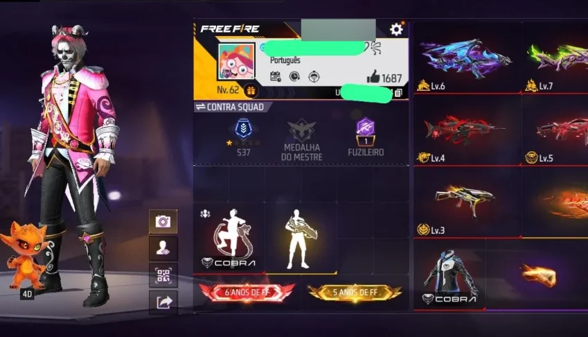 Vende-Se Conta Free Fire