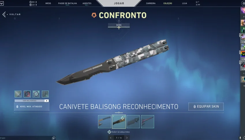 CONTA VALORANT R$ 894,70 GASTOS - 5 FACAS - VANDAL RGX - PH
