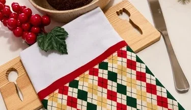 Pano de Prato barrado natal