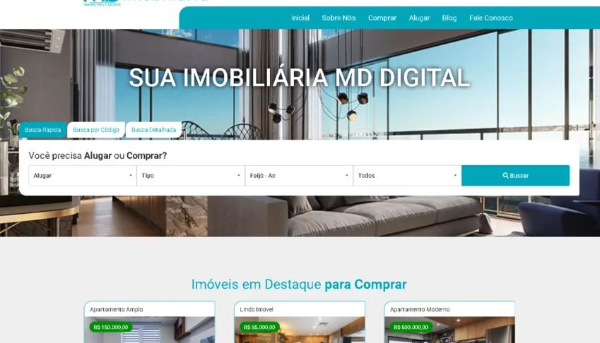 Site Completo c/ Painel Imobiliárias Corretores Instalado