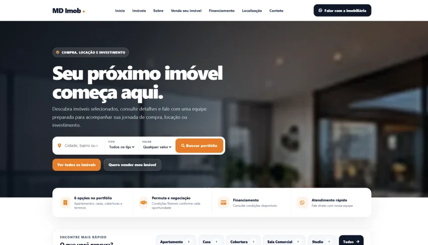 Site Completo c/Painel Imobiliárias Corretores Instalado v26