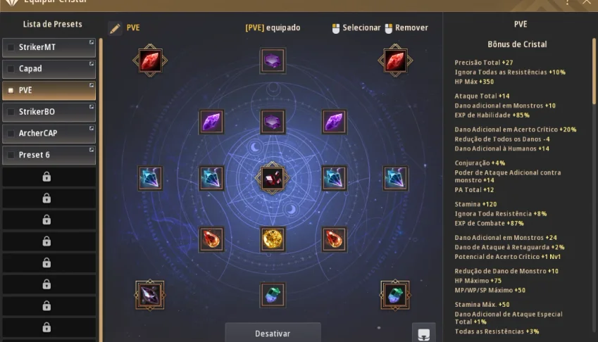 Conta Black Desert 321/323/414 AP AAP DP
