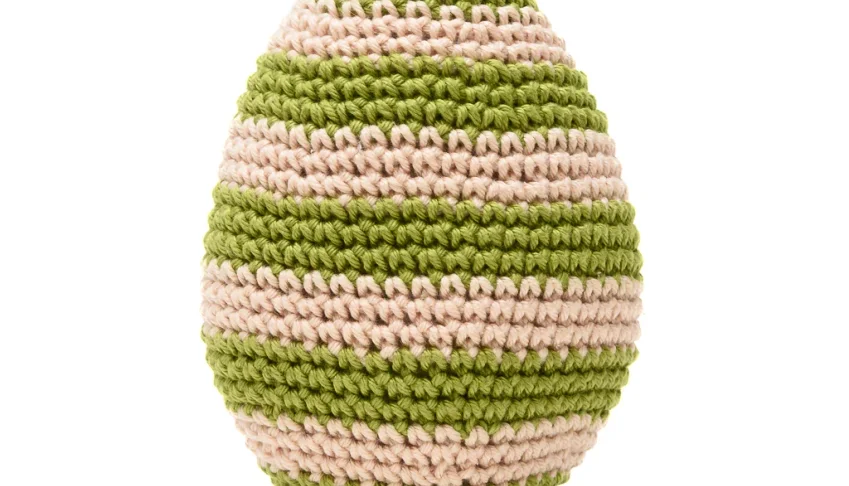 Ovo de Páscoa Esverdeado em amigurumi