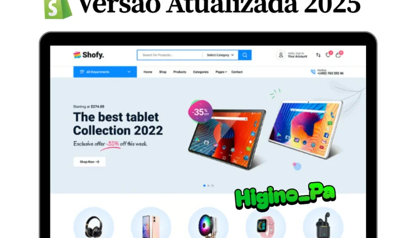 Tema Shopify Shofy + Atualizações e Brindes