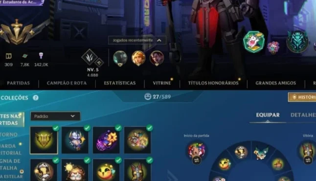 Conta Wild Rift nível 80