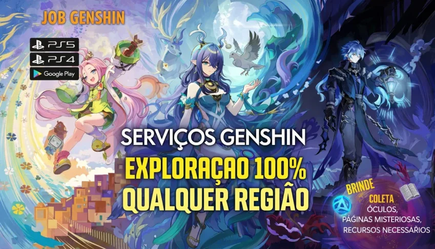 Serviços Genshin - Exploração 100%: Fontaine