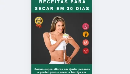 Ebook - Receitas Para Secar em 30 dias - 98 Páginas