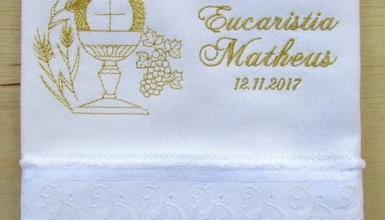 Toalha Personalizada para Primeira Eucaristia