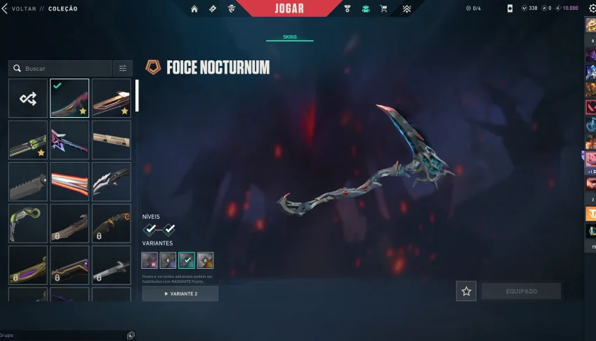 Conta valorant Level 347 mais skins
