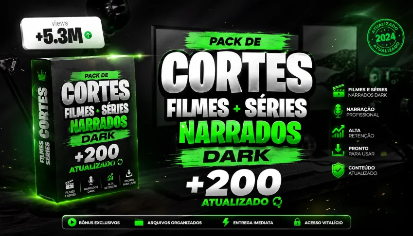 Pack De Cortes Filmes Séries Narrados Dark +200 Atualizado