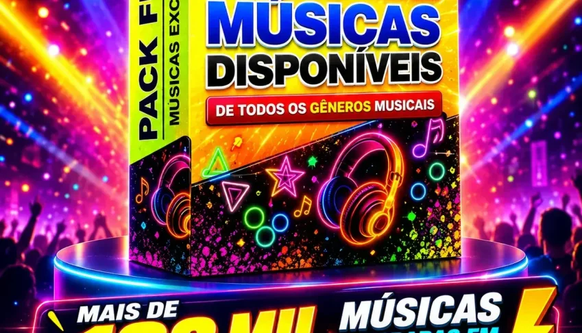 Pack 100 Mil Músicas - Pendrive Digital - Vitalício + Bônus