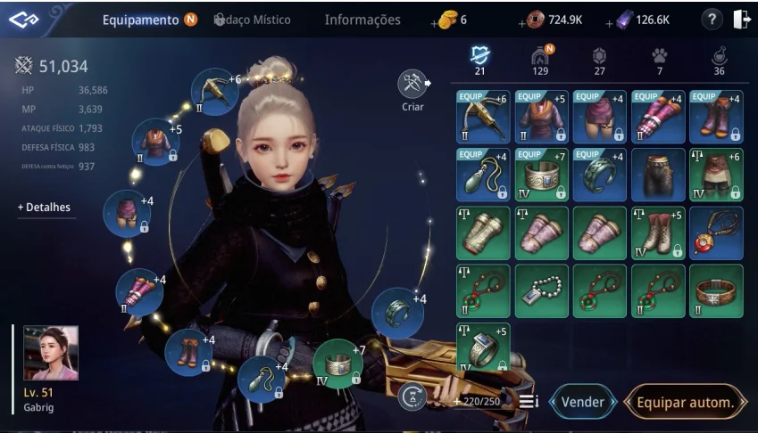 Conta Mir4 lvl 47 46k pp