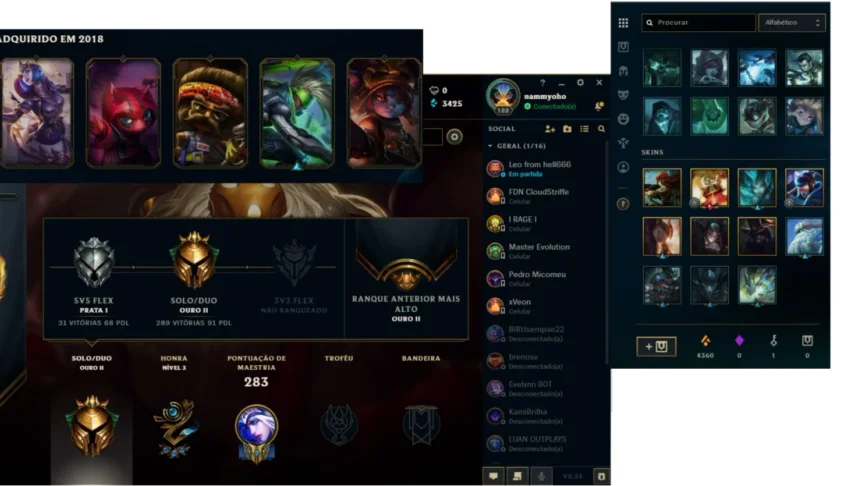 Conta no LoL