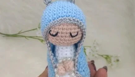 Mini Santinhas da Artesanato Flor de Lis