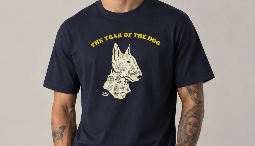 Camiseta Azul Marinho Bull Terrier